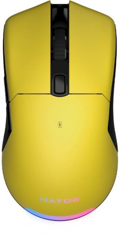 Мишка бездротова Hator Pulsar Wireless Yellow (HTM-318)