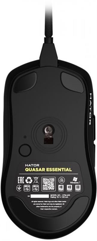 Мишка Hator Quasar Essential Black (HTM-400) USB