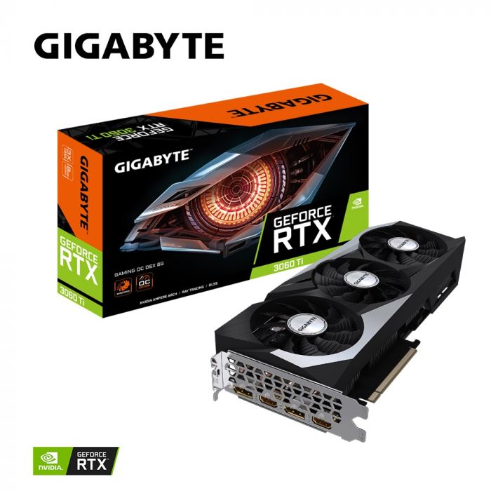 Відеокарта GF RTX 3060 Ti 8GB GDDR6X Gaming OC D6X Gigabyte (GV-N306TXGAMING OC-8GD)