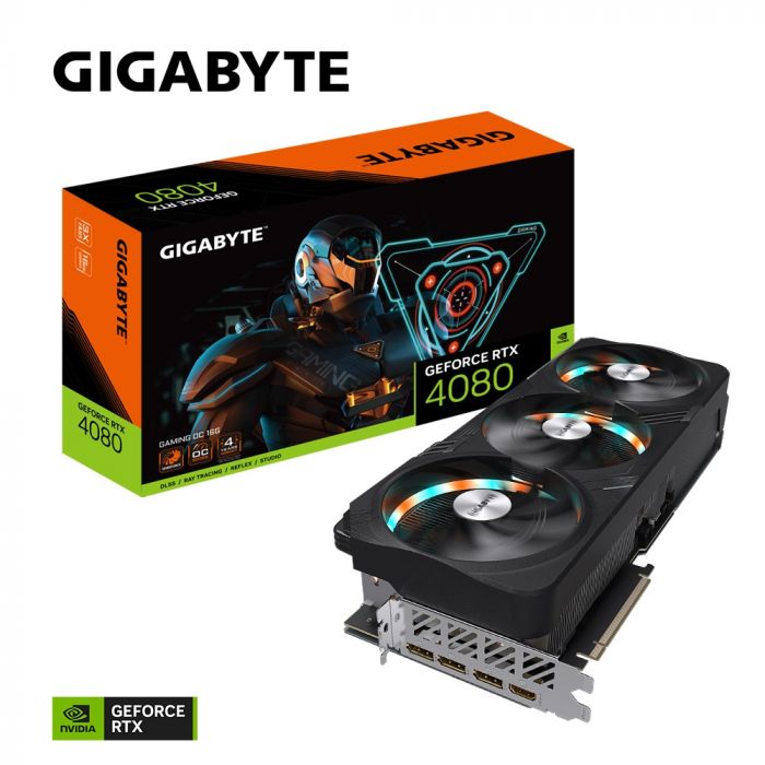 Відеокарта GF RTX 4080 16GB GDDR6X Gaming OC Gigabyte (GV-N4080GAMING OC-16GD)