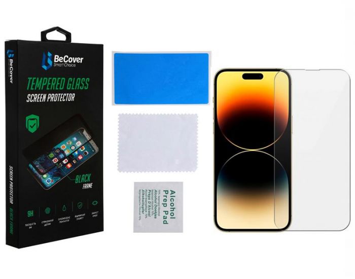 Захисне скло BeCover для Apple iPhone 14 Pro Crystal Clear Glass 3D (708086)