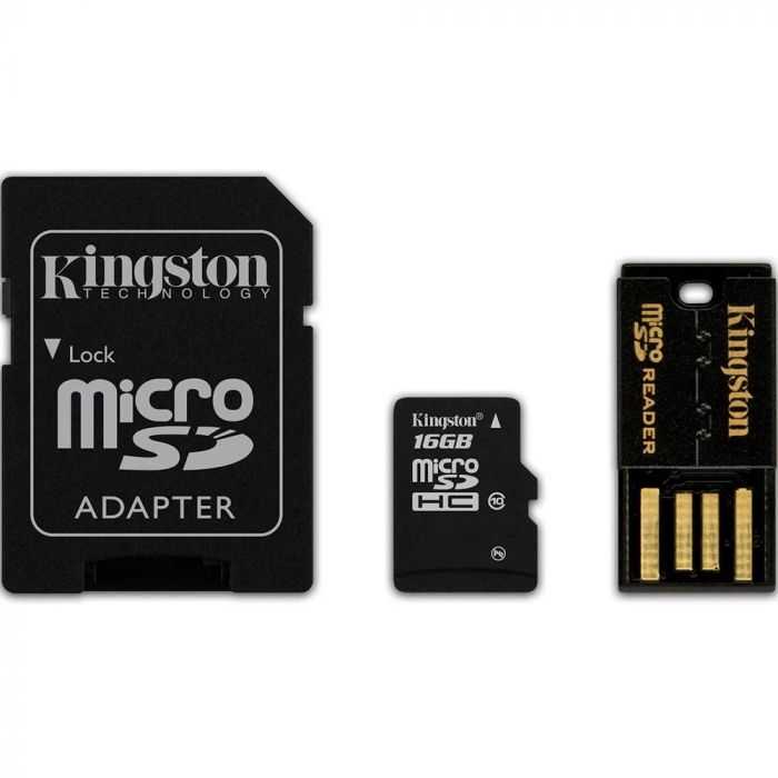 Карта пам`ятi MicroSDHC 16GB Class 10 Kingston Mobility Kit Gen 2 (MBLY10G2/16GB)