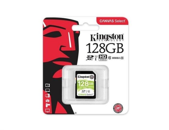 Карта пам`ятi SDXC 128GB UHS-I Class 10 Kingston Canvas Select (SDS/128GB)