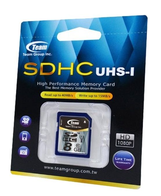 Карта пам`яті SDHC 8GB UHS-I Class 10 Team (TSDHC8GUHS01)