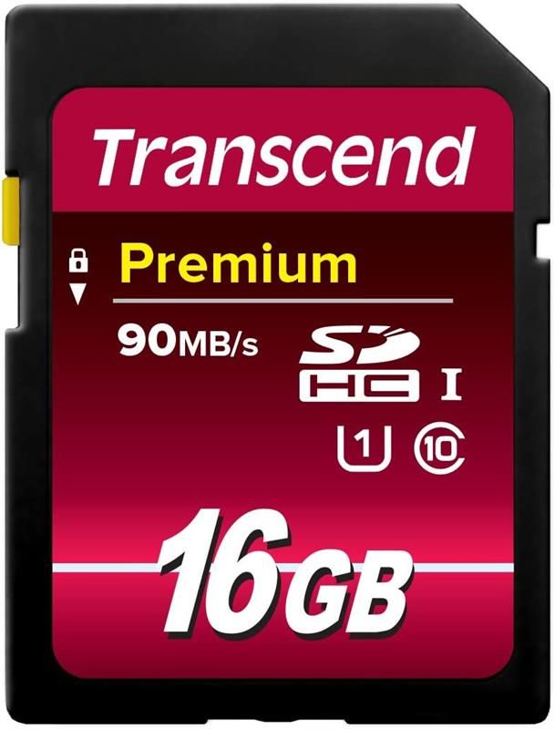 Карта пам`ятi SDHC 16GB UHS-I Class 10 Transcend Premium (TS16GSDU1)