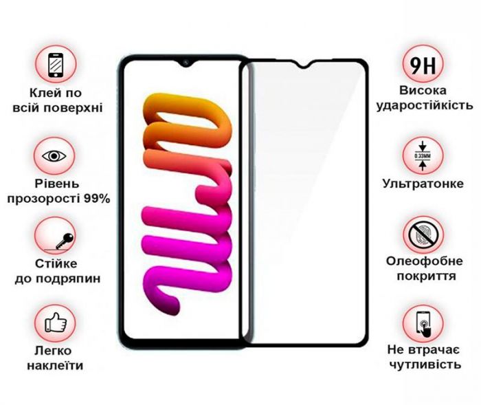 Захисне скло BeCover для Xiaomi Poco M5 4G Black (708148)