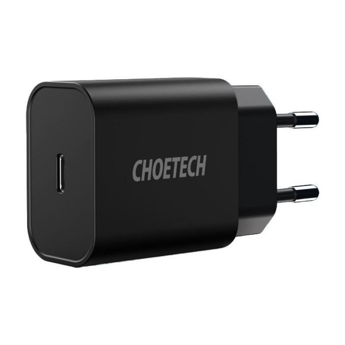Мережевий зарядний пристрій Choetech (1USBх3A) Type-C PD20W Charger Black (Q5004-EU)