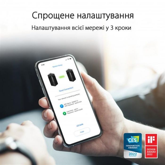 Wi-Fi Mesh система Asus ZenWiFi Pro ET12 (2-PK)