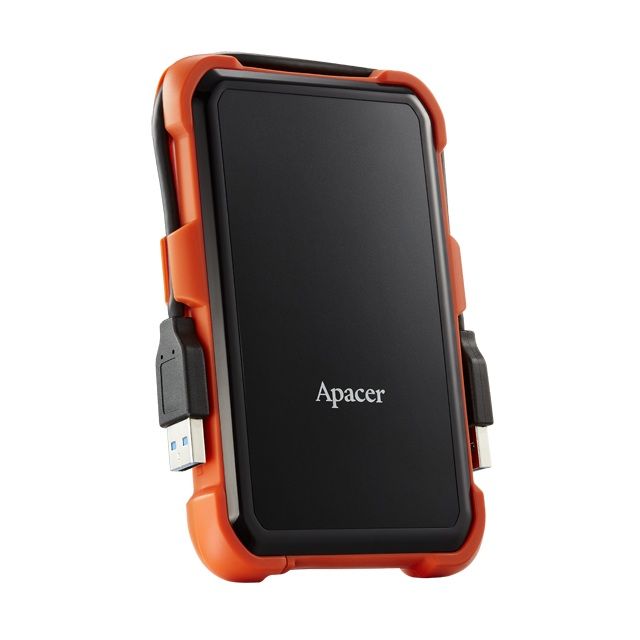 Зовнішній жорсткий диск 2.5" USB 2.0TB Apacer AC630 Black/Orange (AP2TBAC630T-1)