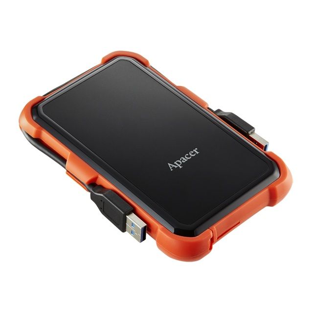 Зовнішній жорсткий диск 2.5" USB 2.0TB Apacer AC630 Black/Orange (AP2TBAC630T-1)