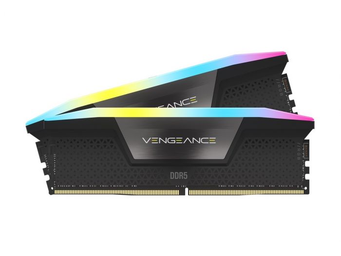 Модуль пам`ятi DDR5 2x32GB/5600 Corsair Vengeance RGB Black (CMH64GX5M2B5600C36)