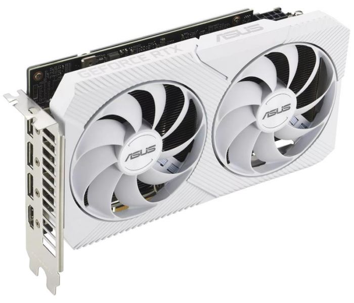 Відеокарта GF RTX 3060  8GB GDDR6 Dual OC White Asus (DUAL-RTX3060-O8G-WHITE)