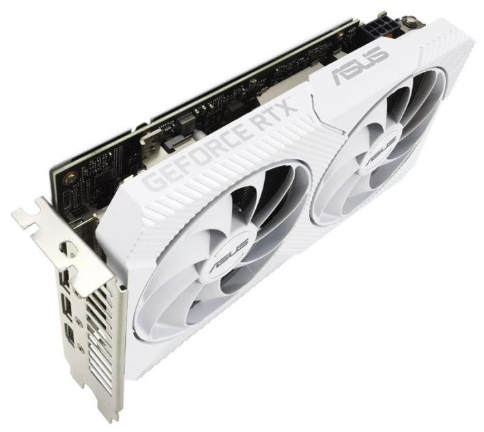 Відеокарта GF RTX 3060  8GB GDDR6 Dual OC White Asus (DUAL-RTX3060-O8G-WHITE)