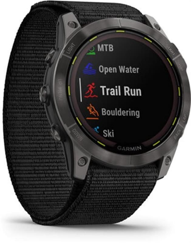 Смарт-годинник Garmin Enduro 2 Sapphire Carbon Gray DLC Titanium with Black UltraFit Nylon Strap (010-02754-00)