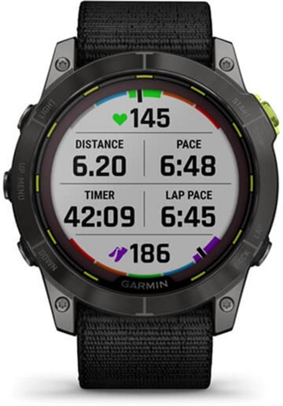 Смарт-годинник Garmin Enduro 2 Sapphire Carbon Gray DLC Titanium with Black UltraFit Nylon Strap (010-02754-00)