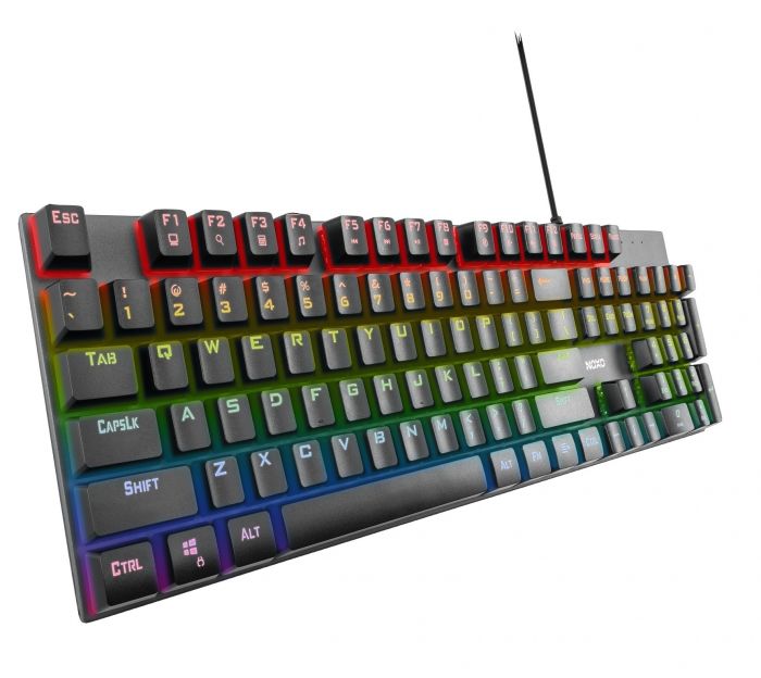 Клавіатура Noxo Retaliation Mechanical gaming keyboard, Blue switches, Black (4770070882085)