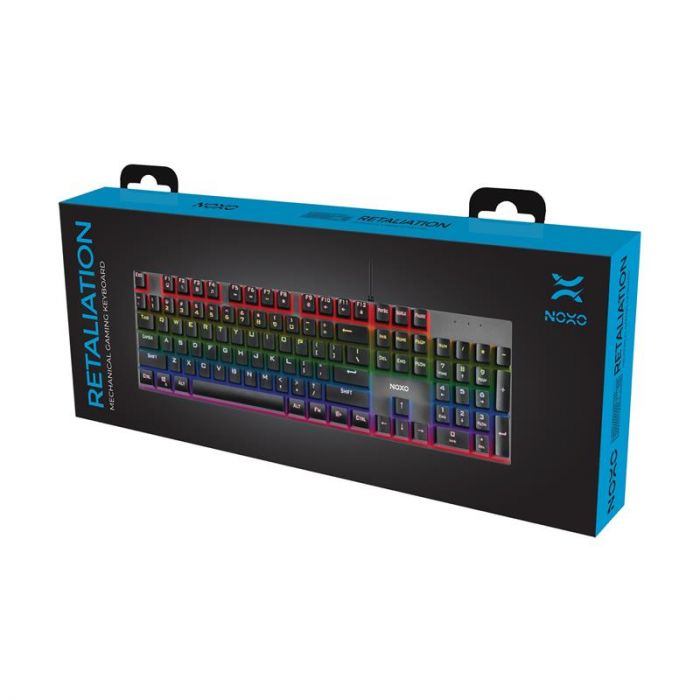 Клавіатура Noxo Retaliation Mechanical gaming keyboard, Blue switches, Black (4770070882085)