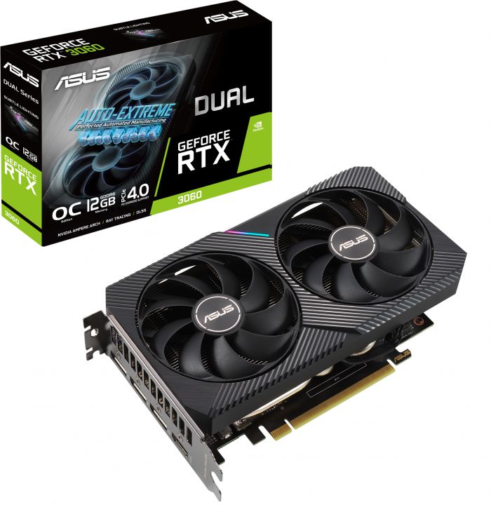 Відеокарта GF RTX 3060 12GB GDDR6 Dual OC V2 Asus (DUAL-RTX3060-O12G-V2) (LHR)