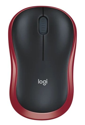 Мишка бездротова Logitech M185 (910-002240) Red USB