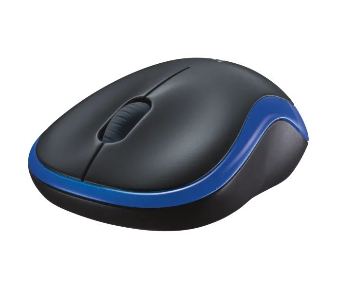 Мишка бездротова Logitech M185 (910-002239) Blue USB