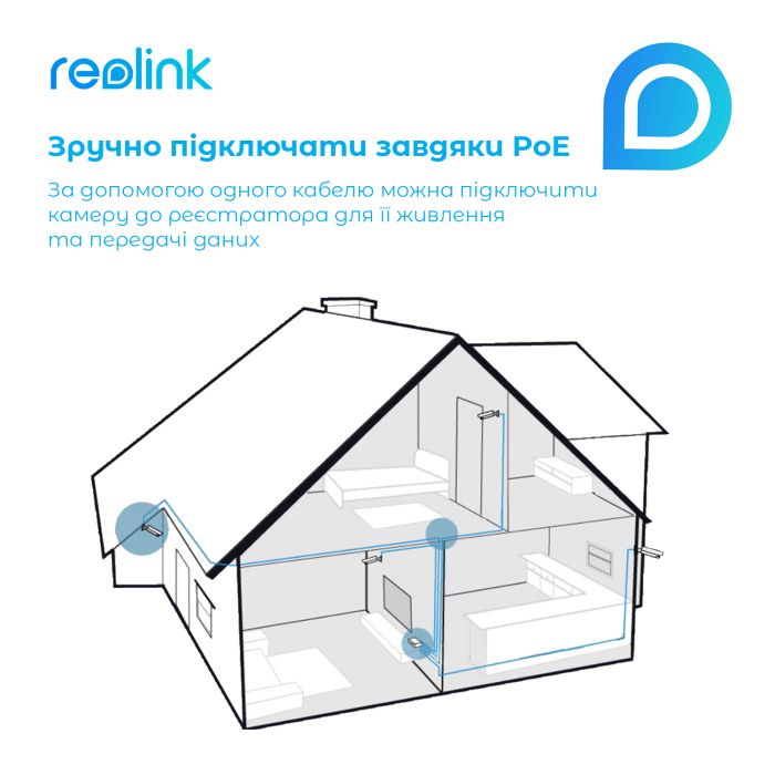 Комплект відеоспостереження Reolink RLK8-810B4-A