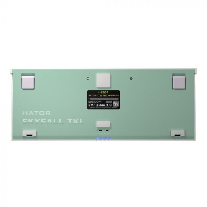 Клавіатура бездротова Hator Skyfall TKL Pro Wireless ENG/UKR/RUS (HTK-664) White