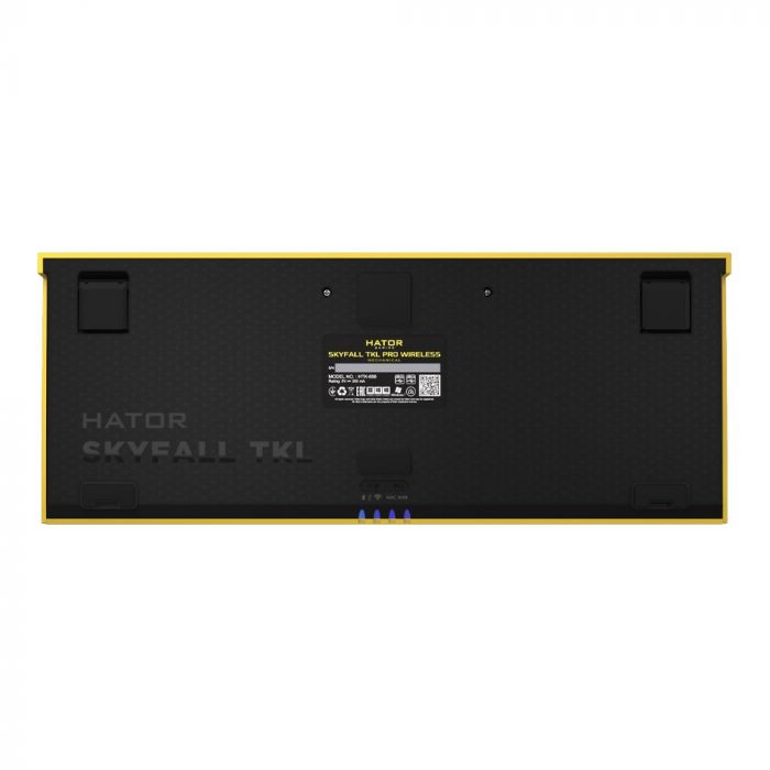 Клавіатура бездротова Hator Skyfall TKL Pro Wireless Yellow (HTK-668)