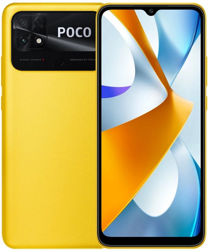 Смартфон Xiaomi Poco C40 4/64GB Dual Sim Poco Yellow EU_