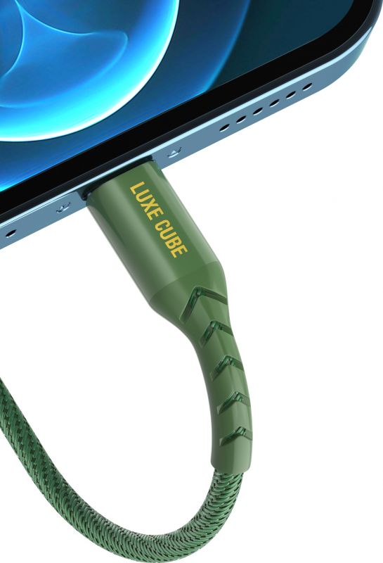 Кабель Luxe Cube Kevlar USB-USB Type-C, 1.2м, Хакі (4826668690065)