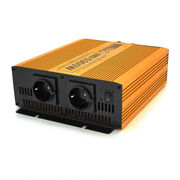 Інвертор напруги Mexxsun MXSPSW-1000, 12V/220V, 1000W (MXSPSW-1000-12S/29176)