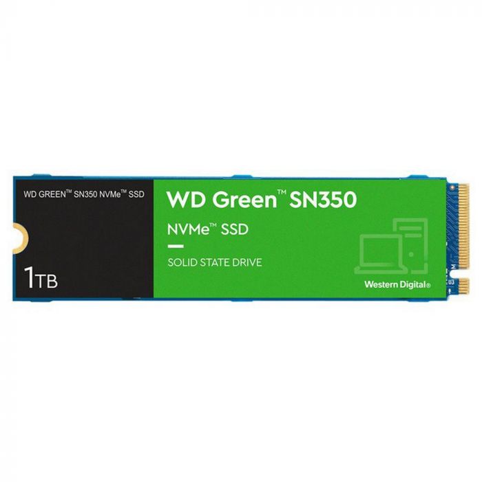 Накопичувач SSD 1TB WD Green SN350 M.2 2280 PCIe 3.0 x4 3D QLC (WDS100T3G0C)