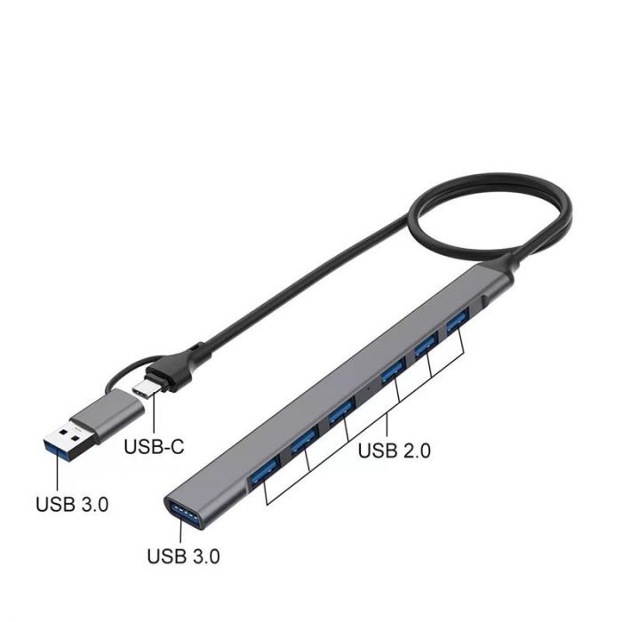 Концентратор  USB-C XoKo AC-700m