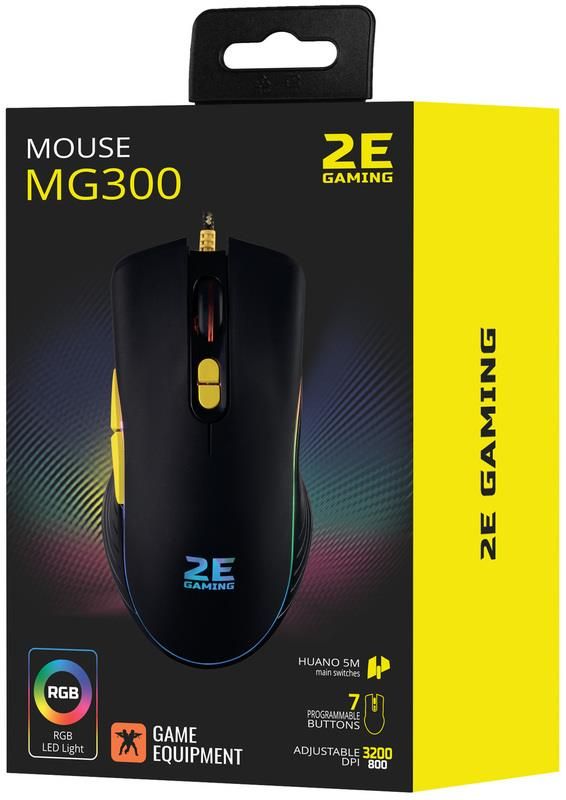 Мишка 2E Gaming MG300 RGB Black (2E-MG300UB) USB