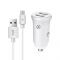 Автомобільний зарядний пристрій Piko CC-312 (2USB, 3.1A) White + кабель Type-C (1283126538803)