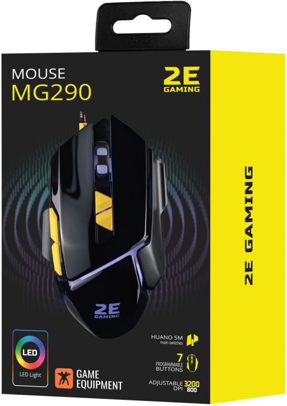 Мишка 2E Gaming MG290 LED Black (2E-MG290UB)