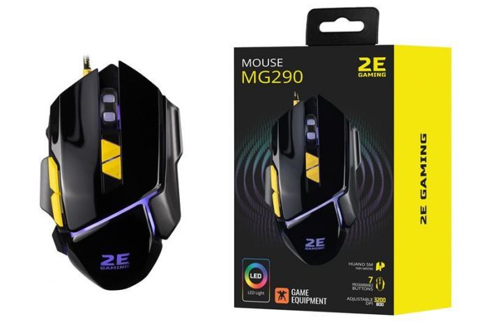 Мишка 2E Gaming MG290 LED Black (2E-MG290UB) USB