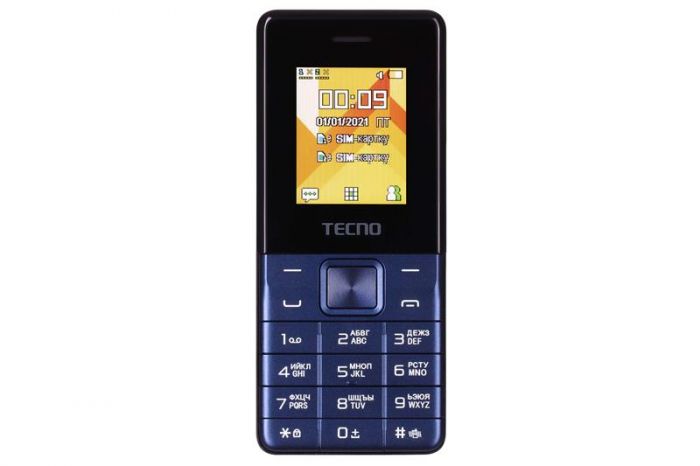 Мобiльний телефон Tecno T301 Dual Sim Deep Blue (4895180778681)