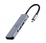 Док-станція Cablexpert USB-C 5-в-1 (A-CM-COMBO5-02) USB/HDMI/PD/Аудіо 3,5 Док-станція Cablexpert USB-C 5-в-1 (A-CM-COMBO5-02) USB/HDMI/PD/Аудіо 3,5