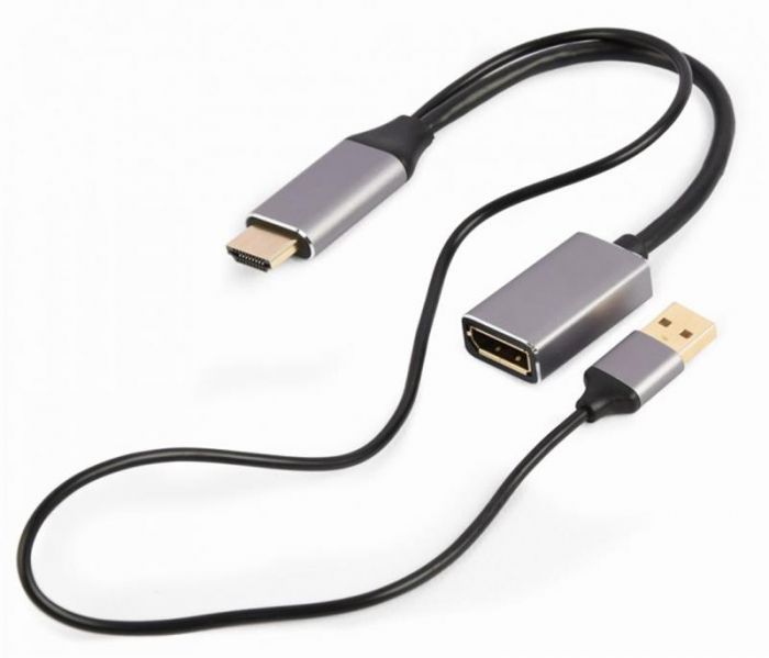 Адаптер Cablexpert (A-HDMIM-DPF-02) HDMI-DisplayPort, 0.1м