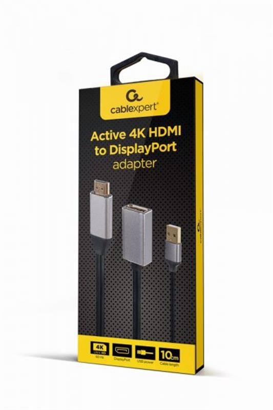 Адаптер Cablexpert (A-HDMIM-DPF-02) HDMI-DisplayPort, 0.1м