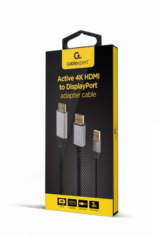 Кабель Cablexpert (A-HDMIM-DPM-01) HDMI-DisplayPort, 2м