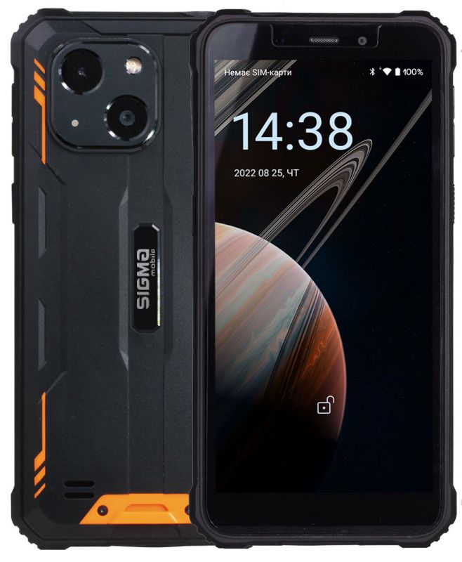 Смартфон Sigma mobile X-treme PQ18 Dual Sim Black-Orange (4827798374023)