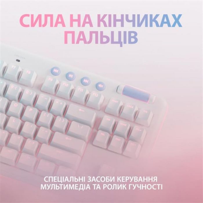 Клавіатура бездротова Logitech G715 Tactile (920-010465) White USB