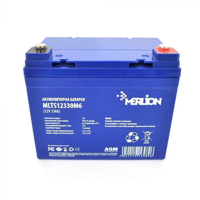 Акумуляторна батарея Merlion 12V 33AH (MLTS12330M6/16989) AGM