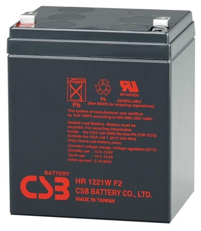 Акумуляторна батарея CSB 12V 5AH (HR1221WF2/04409) AGM