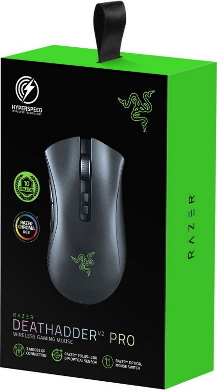 Мишка Razer DeathAdder V2 Pro Black & Mouse Dock (RZ01-03350400-R3G1) USB