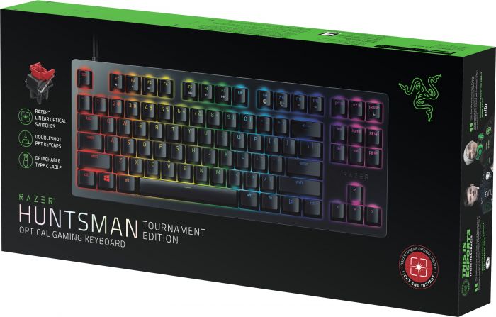 Клавіатура Razer Huntsman Tournament Ed. Intl. Red Optical Switch Black (RZ03-03081000-R3R1)