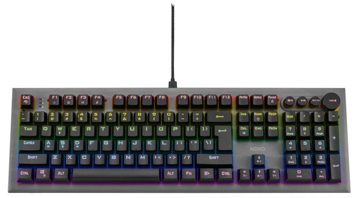 Клавіатура Noxo Conqueror Mechanical gaming keyboard, Blue Switches, Black (4770070882023)