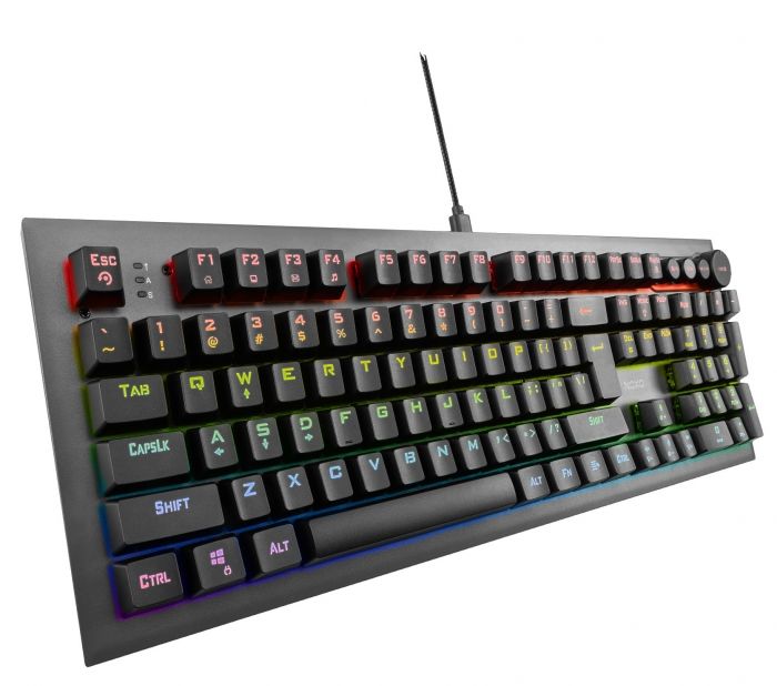 Клавіатура Noxo Conqueror Mechanical gaming keyboard, Blue Switches, Black (4770070882023)