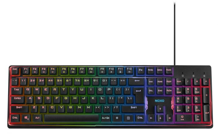 Клавіатура Noxo Fusionlight Gaming keyboard, Black (4770070882047)